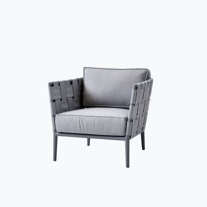 Cane-line Conic Lounge Chair | Light Grey Cane-line Conic Lounge Chair | Light Grey