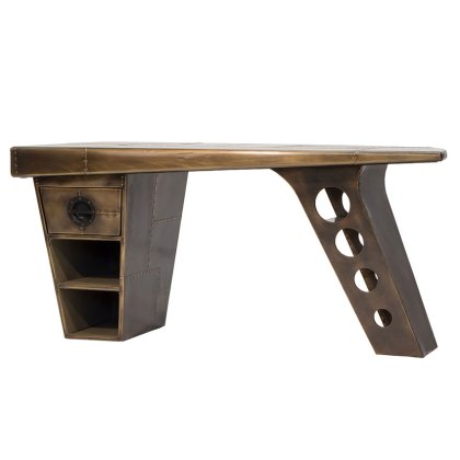 Aviator Half Wing Vintage Jet Brass Desk Aviator Half Wing Vintage Jet Brass Desk