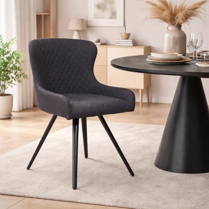 Amine Dining Chair | Grey PU
