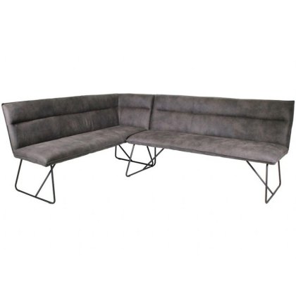Pecos Left Hand Grey Corner Bench Pecos Left Hand Grey Corner Bench
