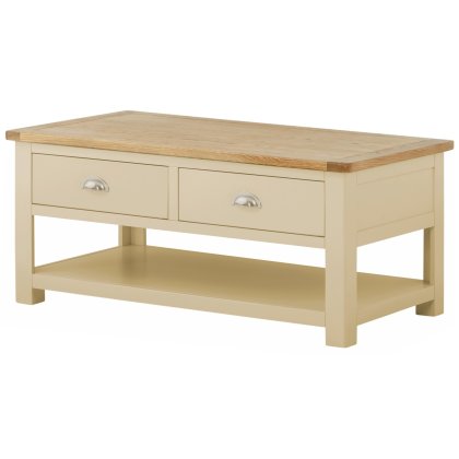 Hunningham Painted Coffee Table With Drawers