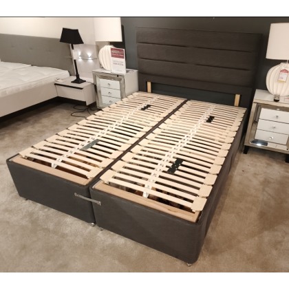 Windsor 5'0' Adjustable divan with 2 x drawers & Dalton headboard