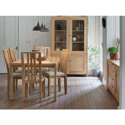 Ercol Bosco Oak Dining Chair | Cream