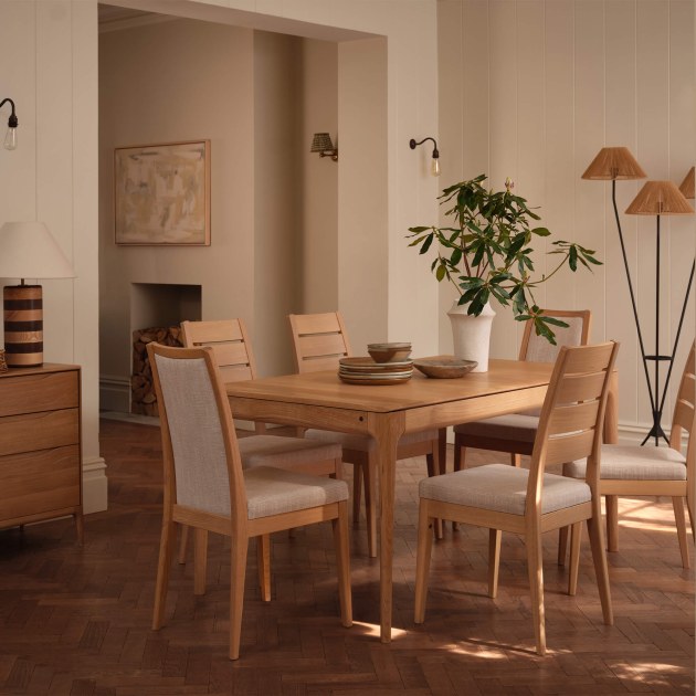 Ercol Romana Oak Padded Back Dining Chair