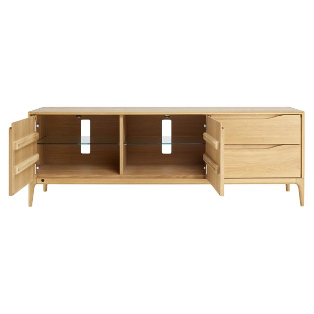 Ercol Romana Oak Wide IR TV Unit