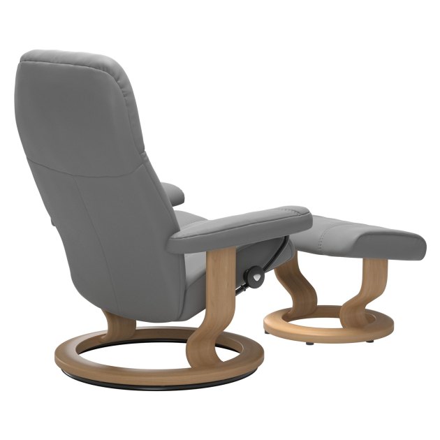 Stressless Consul Large Chair & Stool- QS Stressless Consul Large Chair & Stool- QS