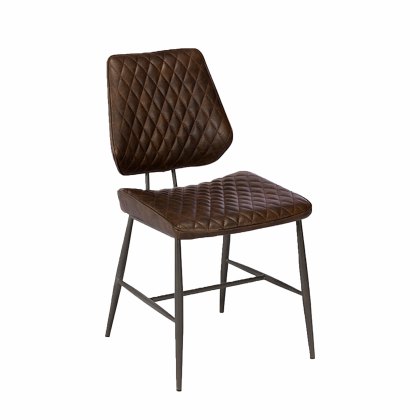 1.4m Ext Table, 2 Massa Brown Chairs & Small Bench