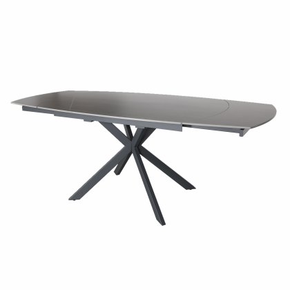 140 Ext Grey Dining Table & 4 Grey Norfolk Chairs