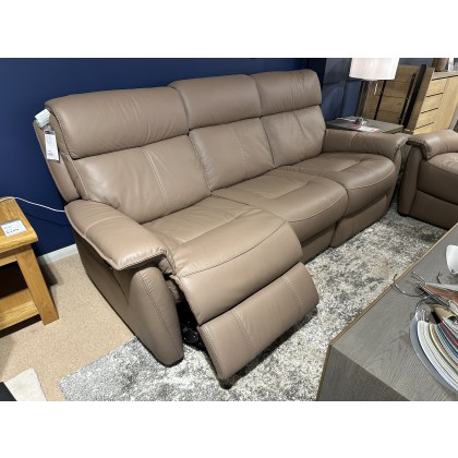 Leena 3 Seater Sofa with 2 power recliners and Power Reclining Chair in Leather