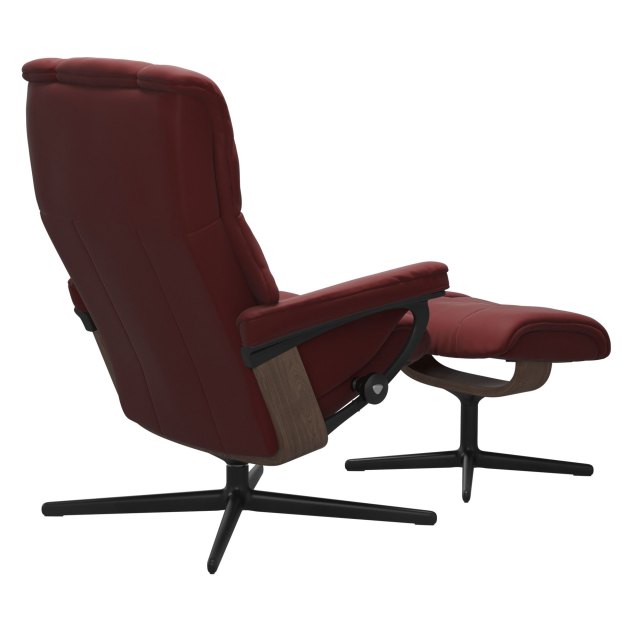 Stressless Mayfair Large Cross Base Chair & Stool Stressless Mayfair Large Cross Base Chair & Stool