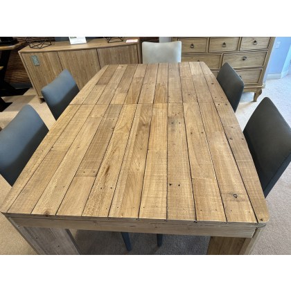 Theo Extending Dining Table 160cm-200cm and 4 Dining Chairs in Grey