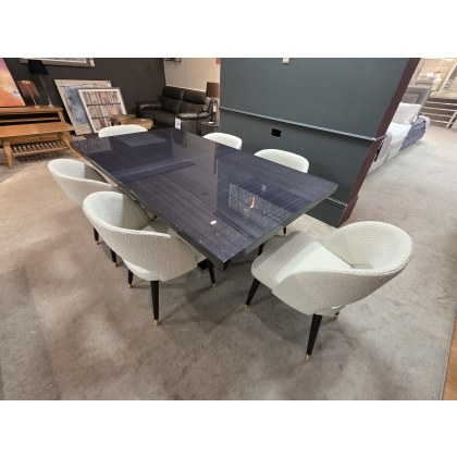 Alf Italia Keona extending table with 6 x Porto dining chairs