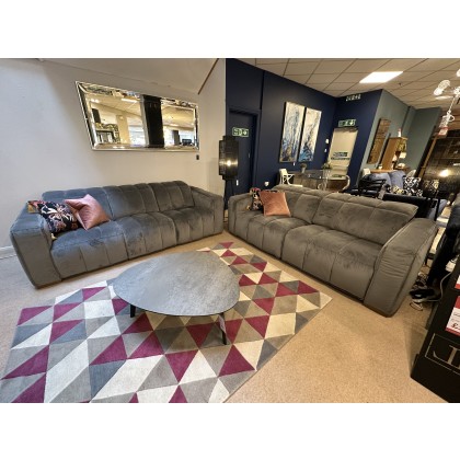 Selena 3 Seater and 2.5 seater Electric Reclining Sofas with Adjustable Electric Headrests in fabric
