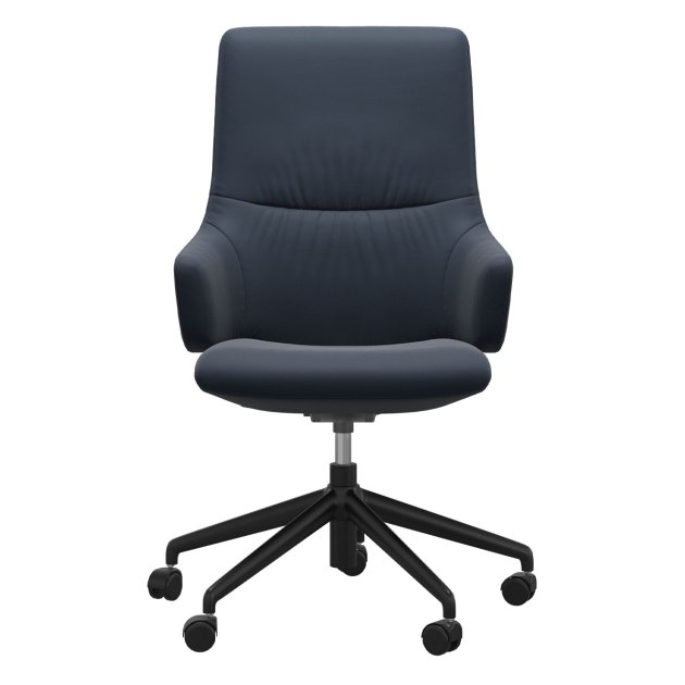 Stressless Mint High Back Office Chair With Arms Stressless Mint High Back Office Chair With Arms