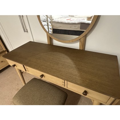 Marvic Dressing Table with Mirror and Matching Fabric Stool