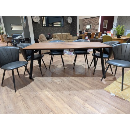 Halmstad, Dining Table 100x190cm plus 6 x Lucia Dining Chairs