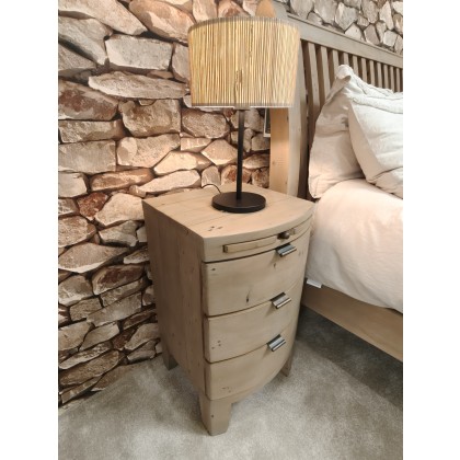 Baya bedside chest with pull-out table