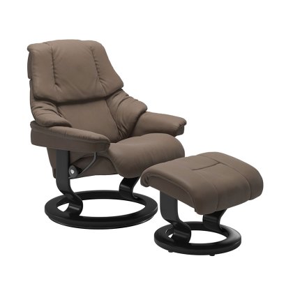 Stressless Reno Small Chair and Stool Stressless Reno Small Chair and Stool