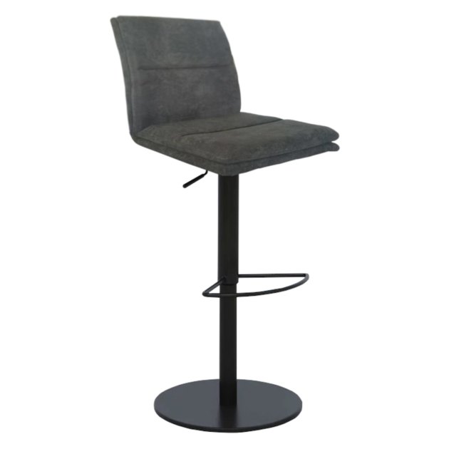 Fucino Swivel Adjustable Bar Stool - Grey