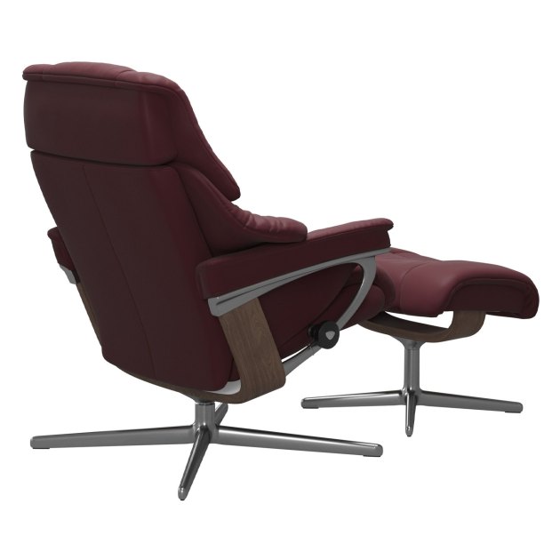 Stressless Reno Small Cross Chair & Stool Stressless Reno Small Cross Chair & Stool