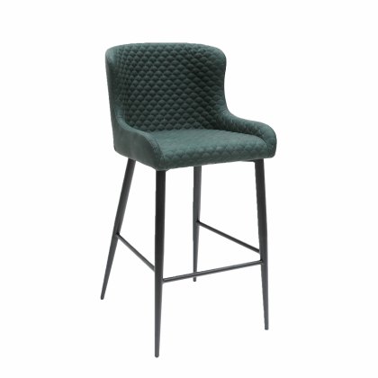 Versa Bar Stool in Bottle Green PU Versa Bar Stool in Bottle Green PU