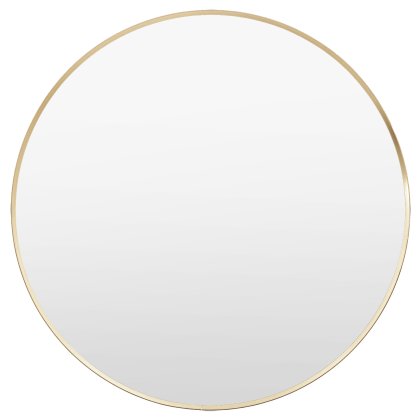 Holworth Round Mirror, Large, Gold Holworth Round Mirror, Large, Gold