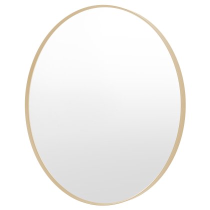 Holworth Large Round Mirror in Gold