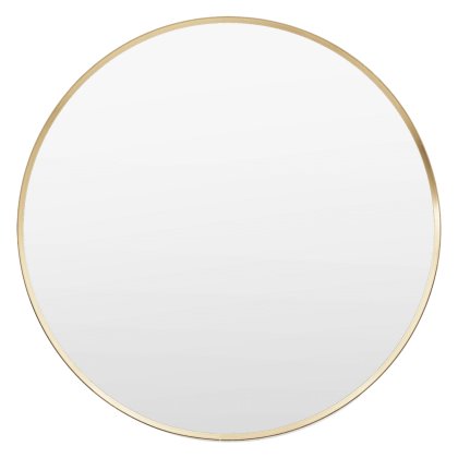 Holworth Round Mirror, Small, Gold Holworth Round Mirror, Small, Gold