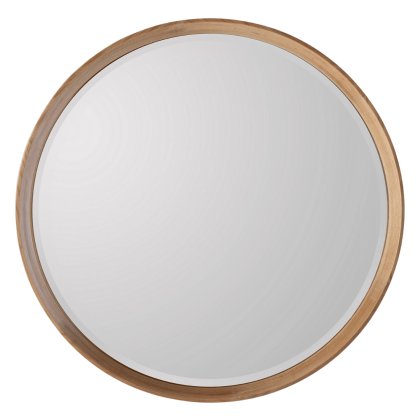 Keaton Round Mirror Oak, Small Keaton Round Mirror Oak, Small