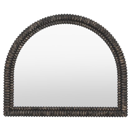 Pimlico Arch Overmantle Mirror in Blackwash Pimlico Arch Overmantle Mirror in Blackwash