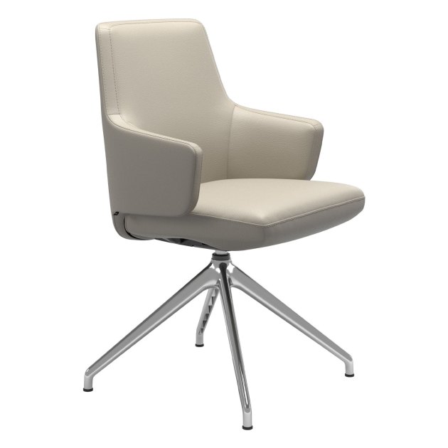 Stressless Vanilla Low Back Dining Chair w/arms- D350