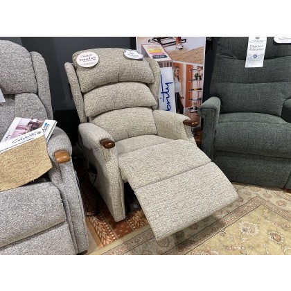 Hereford Petite Size, Cloud Zero 'Lift and Riser' Recliner Chair in Mocha Fabric