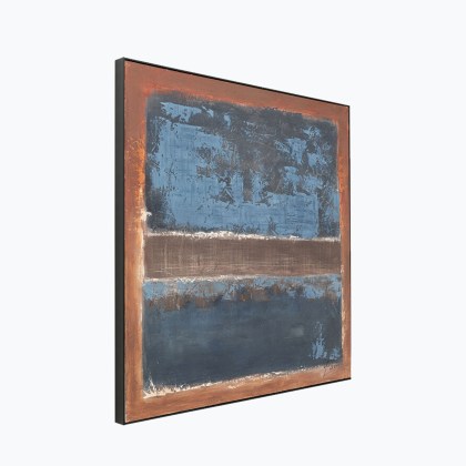 Framed Picture Silence Blue | 120x120cm