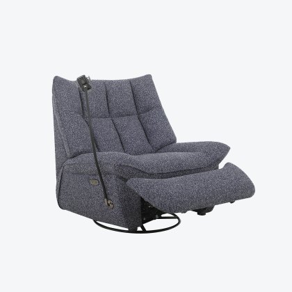 Lorenzo Swivel Chair W/ Power & Phone Holder