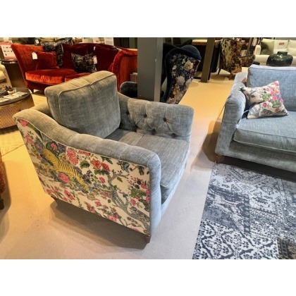 Bamburgh 4 Seater Sofa and Chair in Linwood Wrap