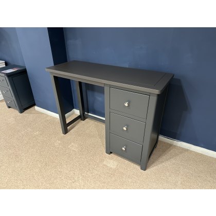 Hockley 3 Drawer Dressing Table in Charcoal Grey
