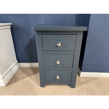 Hockley 3 drawer Bedside unit in Blue Hockley 3 drawer Bedside unit in Blue