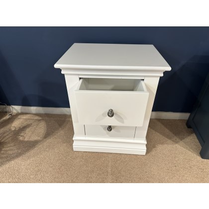 Viggo 2 Drawer Bedside in White