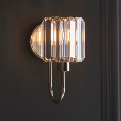 Berenice Wall Light Bright Nickel