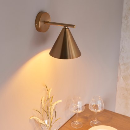 Cape Wall Light Antique Brass