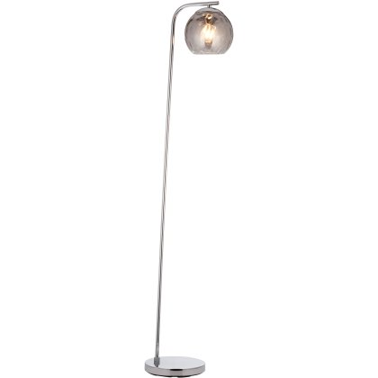 Dimple Floor Lamp in Chrome