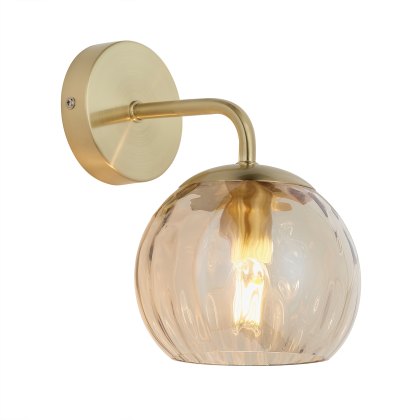 Dimple Wall Light Brushed Brass & Champagne Dimple Wall Light Brushed Brass & Champagne