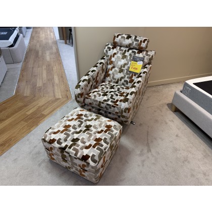 Olivia MAGNUS SWIVEL Chair WITH CHARLOTTE STOOL