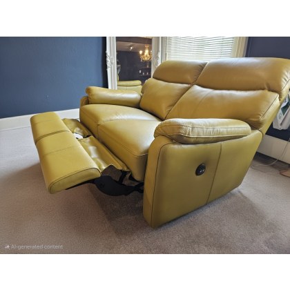 Scott 2 Seater Leather Power Recliner (x2 available)