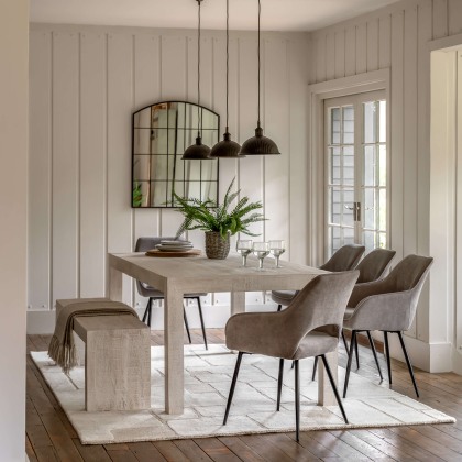 Iowa Whitewash Dining Table