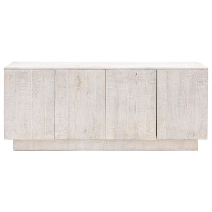 Iowa Whitewash 4 Door Sideboard