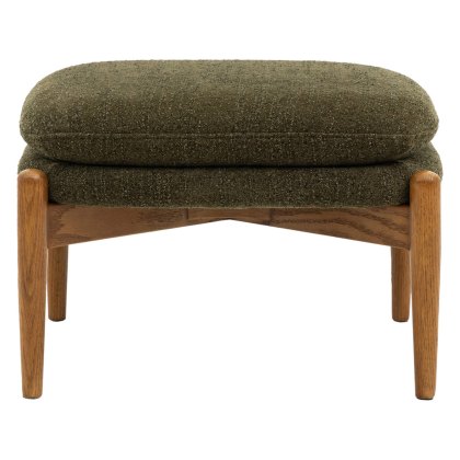 Datsun Green Boucle Footstool