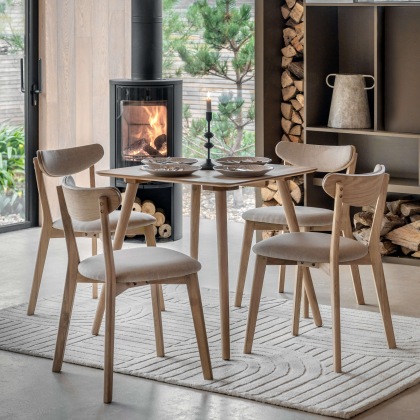 Gallery Direct Hatfield Square Dining Table, Natural