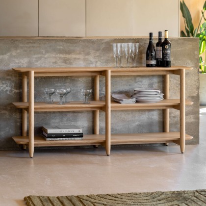 Gallery Direct Hatfield Natural Wide Open Display