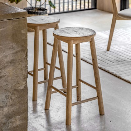 Hatfield Natural Stool